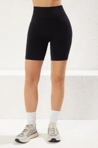 TRENDYOLMİLLA Black seamless/Seamless Push Up Knitting Sports Shorts/Short Leggings - Image 5