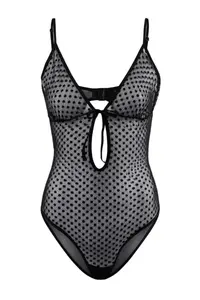 TRENDYOLMİLLA Black Tulle Etekli 2 Sets Polka Dot Bodysuit .D.00018 - Image 3