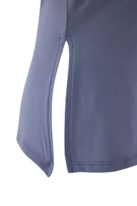 TRENDYOLMİLLA Indigo Soft Brushed Material slit Knitting Sports Top/Blouse - Image 8