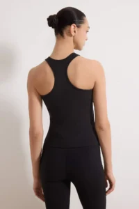 TRENDYOLMİLLA Black Brushed Soft Material Barbell Collar 2 Layers with Pad Inside Knitting Sports Top/Blouse - Image 5