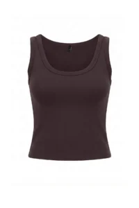 TRENDYOLMİLLA Brown Brush Scuba Regular Blouse - Image 5