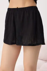TRENDYOLMİLLA Black 3 Sets Lace Braletli Knitting Pajama Set - Image 4