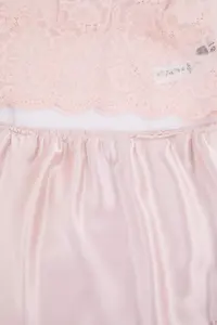 TRENDYOLMİLLA Powder Pink Lace Detailed Satin Weaving Pajama Set - Image 3