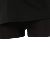 TRENDYOLMİLLA Black Striped 2 Layer OF shorts Knitting Sports Shorts Skirt - Image 8