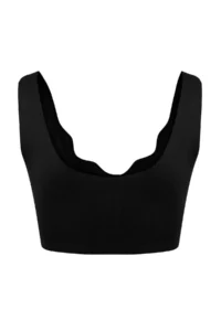 TRENDYOLMİLLA Black Seamless Laser Cutting Invisible/Ghost Button Detailed Covered bralette Knitting Bra - Image 5