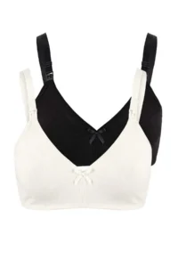 TRENDYOLMİLLA Black-Ecru 2 Sets Cotton Breast-feeding bra Wireless Bra - Image 7