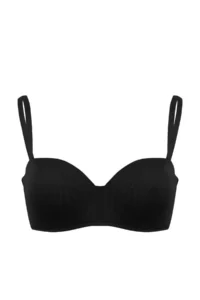 TRENDYOLMİLLA Black-Multicolored 3 Sets Micro Leopard Sabit Container Strapless Bra - Image 12