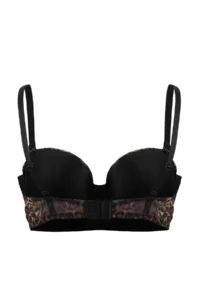 TRENDYOLMİLLA Black-Multicolored 3 Sets Micro Leopard Sabit Container Strapless Bra - Image 8