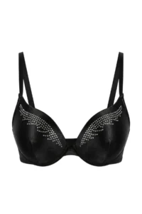TRENDYOLMİLLA Black single Stone Push Up T-Shirt Bra