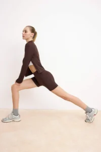 TRENDYOLMİLLA Brown Scuba Sports Leggings