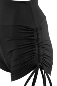 TRENDYOLMİLLA Anthracite Binding Drawstring Detailed Knitting Sports Shorts/Short Leggings - Image 7