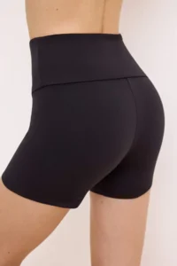 TRENDYOLMİLLA Black Waist folded Brushed Soft Material Sports Leggings - Image 3