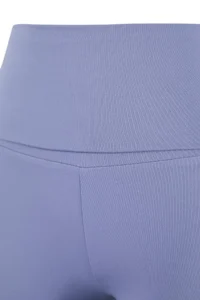 TRENDYOLMİLLA Mavi Waist folded Brushed Soft Material Sports Leggings - Image 2