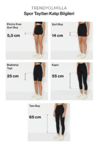 TRENDYOLMİLLA Pink Ruffle Detailed Knitting Sports Shorts/Short Leggings - Image 8