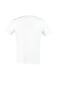 MAN White slim/Narrow Kesim Basic V-neck Short Sleeve 100% Cotton T-Shirt - Image 7