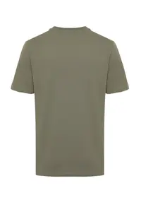 MAN Khaki slim/Narrow Kesim Printed 100% Cotton Printed T-Shirt - Image 7