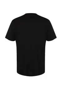 MAN Black Basic 100% Cotton Regular/Normal Kesim Crew Neck T-Shirt - Image 10