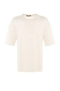 MAN Stone Oversized/Wide Cut Crew Neck Floral Printed Short Sleeve 100% Cotton T-Shirt - Image 8