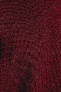 MAN Basic Burgundy Oversized/Wide Cut textured Waffle Short Sleeve T-Shirt - Image 5