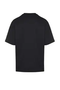 MAN Basic Anthracite Oversized/Wide Cut textured Waffle Short Sleeve T-Shirt - Image 8