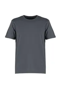 MAN Anthracite Regular/Normal Kesim Basic Short Sleeve T-Shirt - Image 6