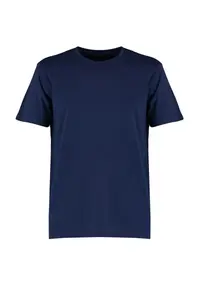 MAN Navy Blue Basic Regular/Normal Kesim Crew Neck Short Sleeve T-Shirt - Image 6