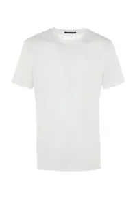 MAN White Regular Fit Short Sleeve T-Shirt - Image 6