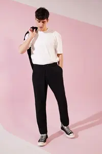 MAN White 100% Cotton Oversized/Wide Cut Basic T-Shirt - Image 3
