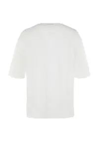 MAN White Oversized/Wide Cut Short Sleeve T-Shirt - Image 11