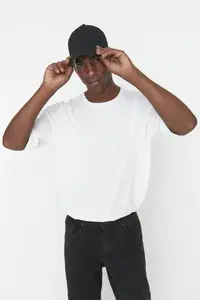MAN White Oversized/Wide Cut Short Sleeve T-Shirt - Image 8