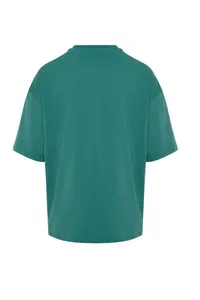 MAN Emerald Green Oversized/Wide Cut Basic 100% Cotton Tok Material T-Shirt - Image 11