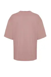 MAN Dusty Rose Oversized 100% Cotton Short Sleeve Basic T-Shirt - Image 10