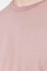 MAN Dusty Rose Oversized 100% Cotton Short Sleeve Basic T-Shirt - Image 8