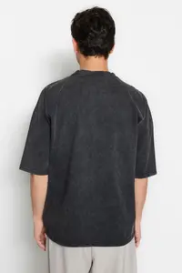 MAN Premium Plus Size Oversized/Wide Cut Faded Effect 100% Cotton T-Shirt - Image 11