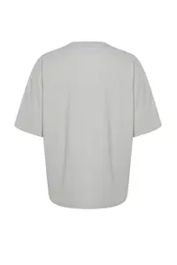 MAN Basic Gray Oversized/Wide Cut textured Wrinkle-Free Ottoman T-Shirt - Image 8