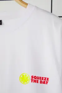 MAN White Oversized/Wide Cut Lemon Printed 100% Cotton T-Shirt - Image 8