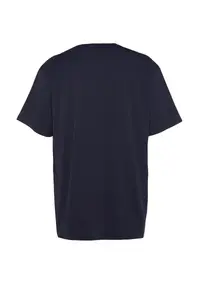 MAN Plus Size Navy Blue Oversized/Wide Cut City Printed 100% Cotton T-Shirt - Image 8