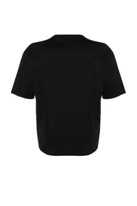 MAN Plus Size Black Oversized/Wide Cut Comfortable Basic 100% Cotton T-Shirt - Image 14