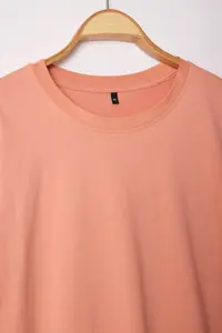 MAN Plus Size Orange Oversized 100% T-Shirt - Image 4