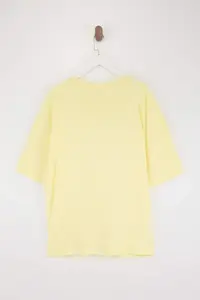 MAN Plus Size Yellow Oversized 100% T-Shirt - Image 3