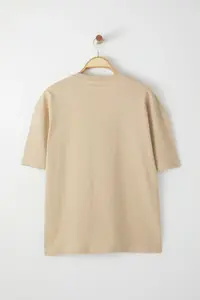 MAN Mink Oversized/Wide Cut Printed 100% Cotton T-Shirt - Image 4