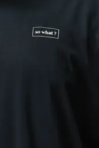 MAN Plus Size Black Oversized Text Printed 100% Cotton T-Shirt - Image 6
