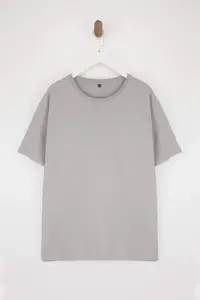 MAN Black- Khaki-Gray Regular/Rahat Pattern 3 Sets Paket Plus Size T-Shirt - Image 2