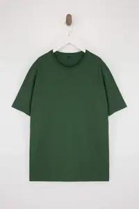 MAN Black- Khaki-Gray Regular/Rahat Pattern 3 Sets Paket Plus Size T-Shirt - Image 4