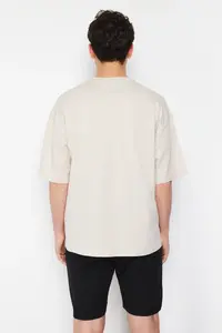 MAN Stone Oversized/Wide Cut Far East Printed 100% T-Shirt - Image 2