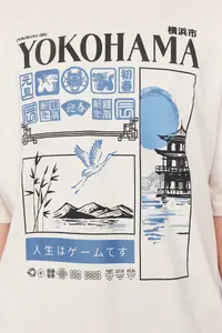 MAN Stone Oversized/Wide Cut Far East Printed 100% T-Shirt - Image 6