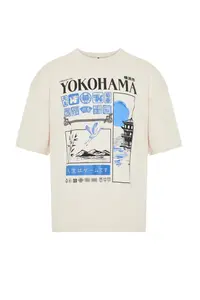 MAN Stone Oversized/Wide Cut Far East Printed 100% T-Shirt - Image 7