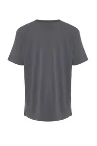 MAN Anthracite Regular/Normal Kesim Kurt Embroidered 100% Cotton T-Shirt - Image 7