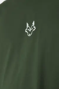 MAN Khaki Regular/Normal Kesim Kurt Embroidered 100% T-Shirt - Image 6