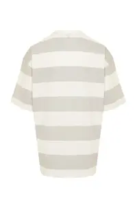 MAN Stone Oversized/Wide Cut Striped City Printed 100% Cotton T-Shirt - Image 8